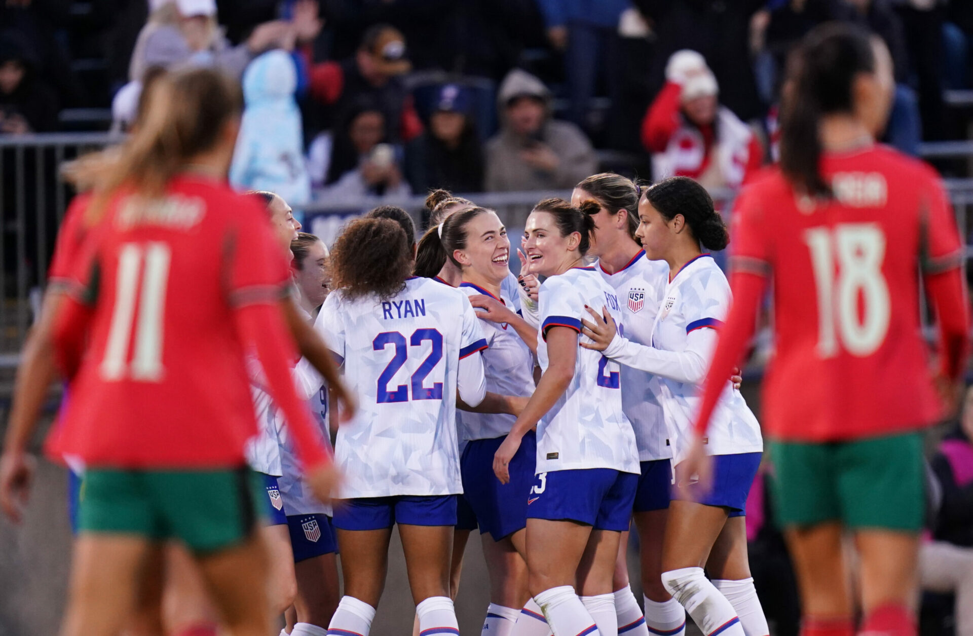 Féminines : les États-Unis prennent leur revanche sur le Portugal 2 portugal usa féminines