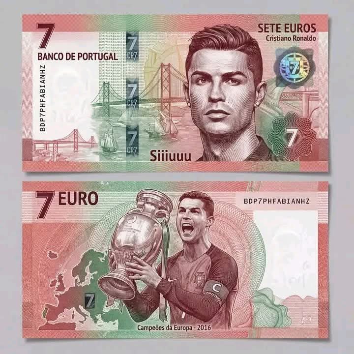 billet cristiano Ronaldo banque Portugal